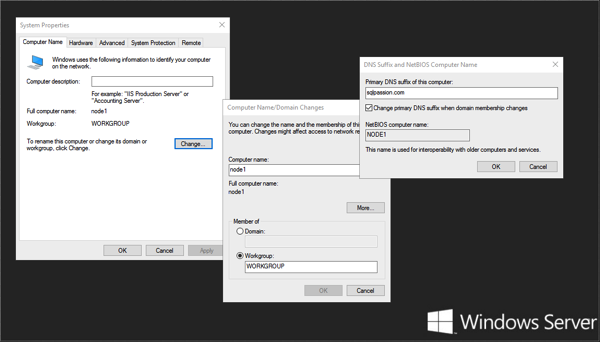 Creating a DNS Suffix