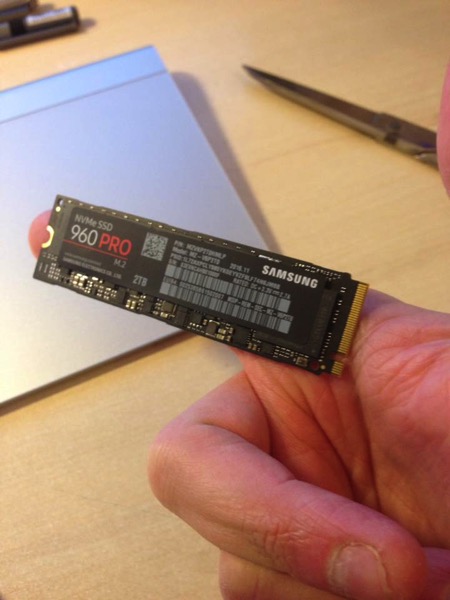 2 TB of superfast SSD storage fits onto an index finger!