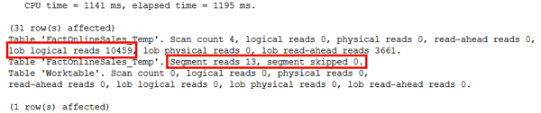 Reading from a ColumnStore Index...