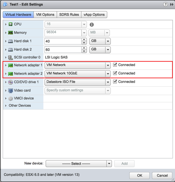 Configuring 2 network cards for a Virtual Machine