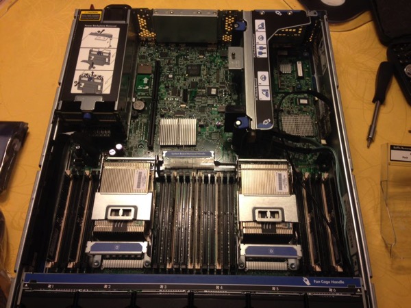 The HP DL 380 G8 Server