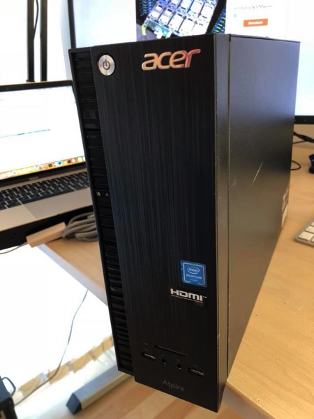A Acer Shuttle PC hosts the Witness Appliance