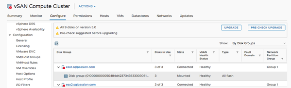 Migration of the vSAN Datastore