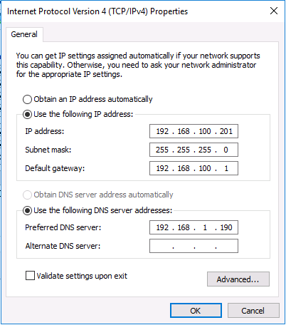 Changing an IP address