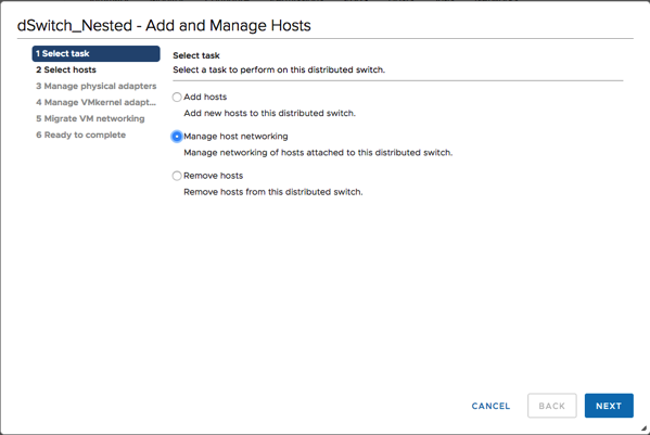 Assigning the Uplinks to the NICs of the ESXi Hosts