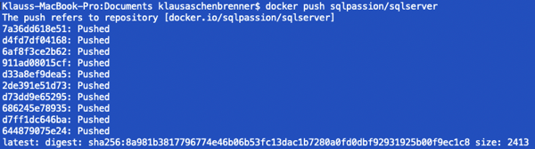 Pushing a custom Docker Image to the Docker Registry