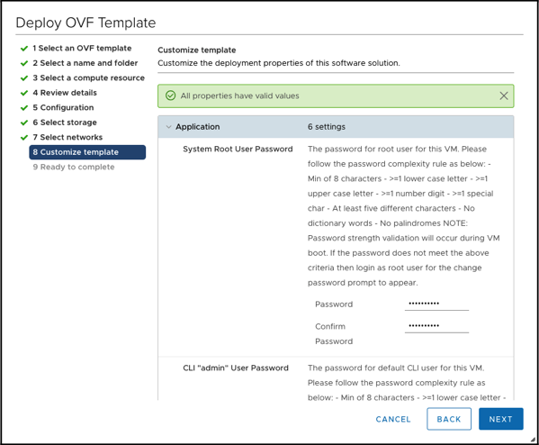 Customizing the template for the NSX-T Manager