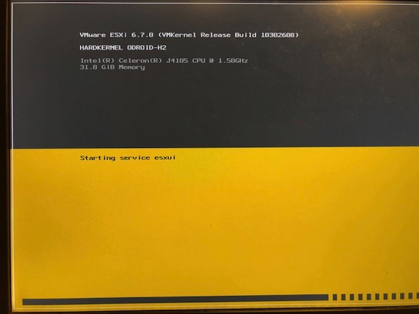 Let's install VMware ESXi on the Odroid-H2