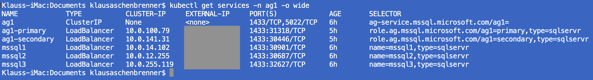 The SQL Server Availability Group Load Balancing Services