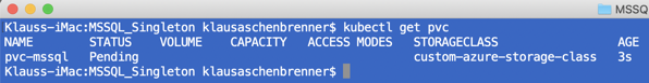 Getting the Persistent Volume Claims of the Kubernetes Cluster