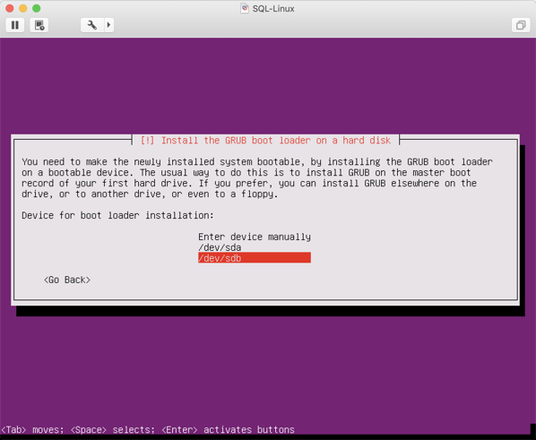 Installing the GRUB Boot Loader