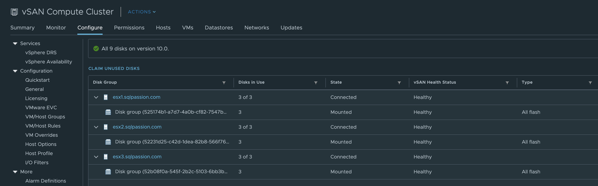 Everything is upgraded to VMware vSphere 6.7 Update 3