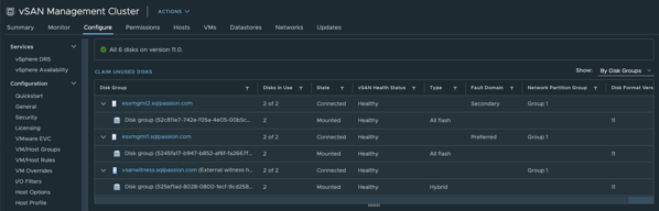 The vSAN Datastore is migrated