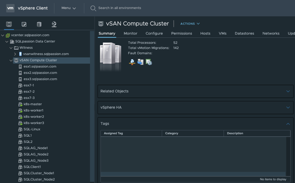 My vSAN Compute Cluster