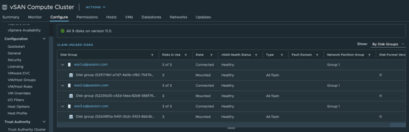 The migrated vSAN Datastore