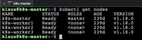 The whole Kubernetes Cluster is upgraded to v1.18