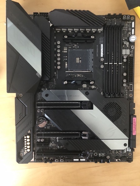 The ASUS ROG motherboard
