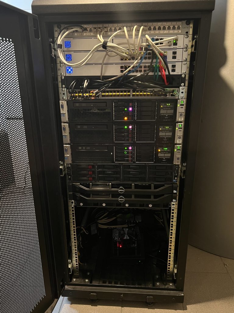 The server rack of my Home Lab