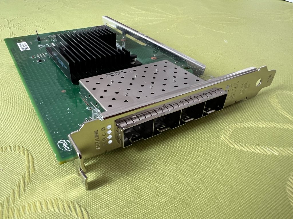 The Intel X710-DA4FH NIC
